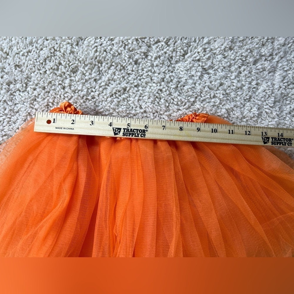 Orange Tutu and Chevron Leg Warmer + accessories Set - Picture 5 of 13